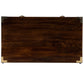 HomeRoots 28" Solid Wood Three Drawer Dresser in Brown Finish
