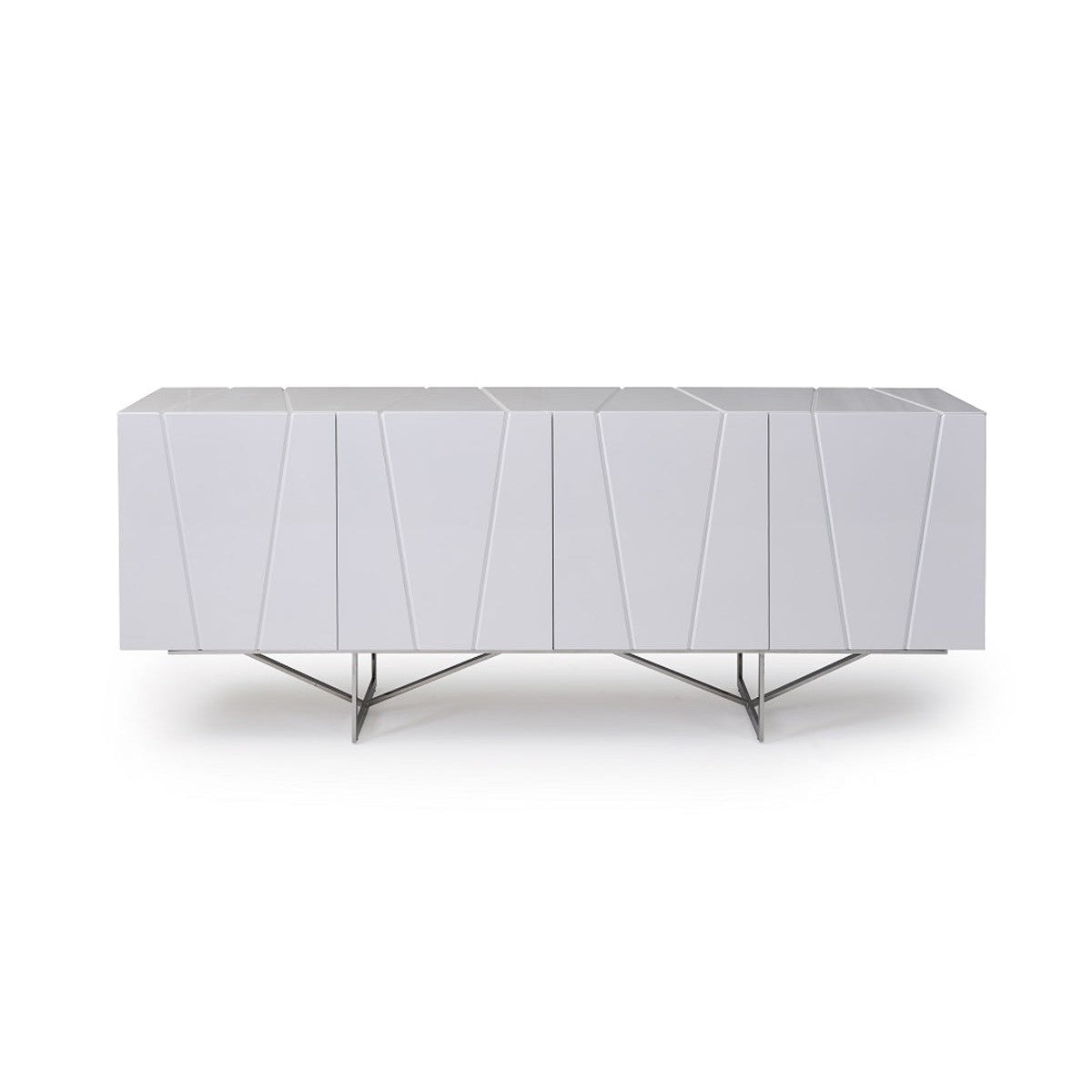 HomeRoots 28" White High Gloss Buffet