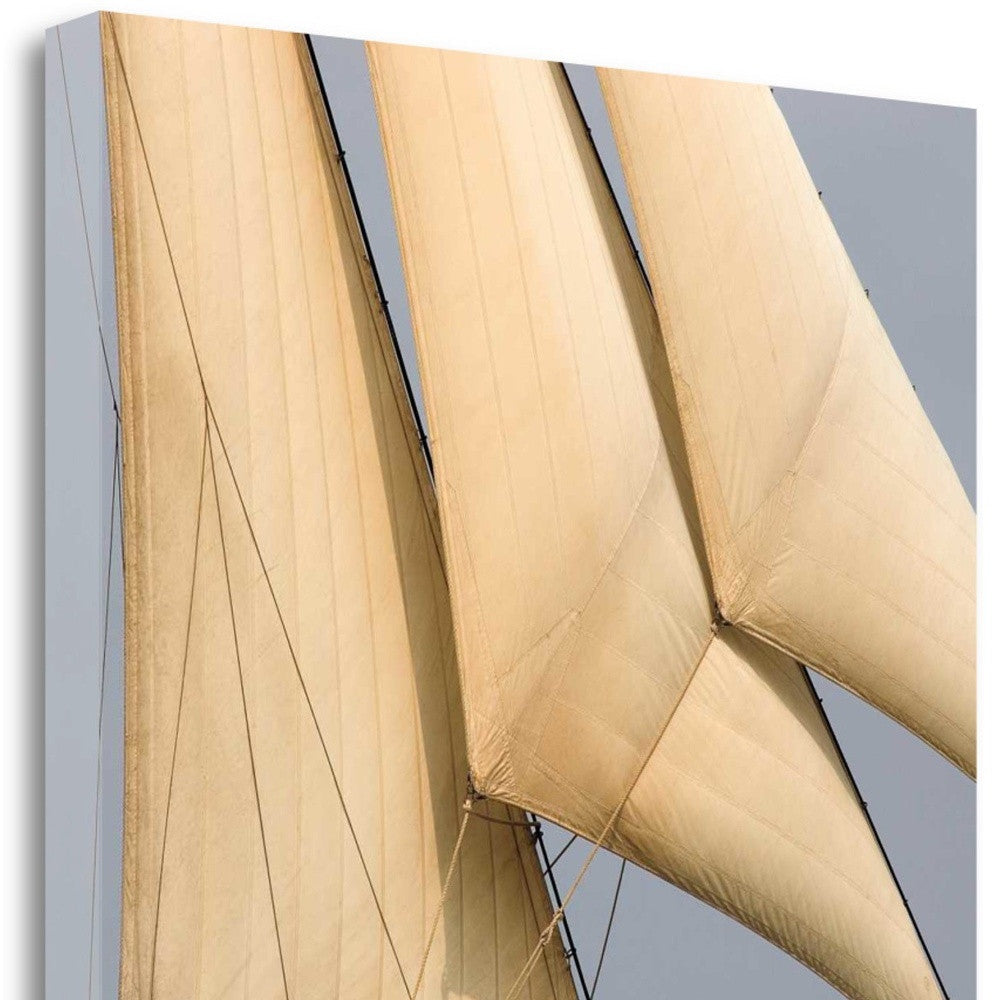 HomeRoots 28" White Lateen Sails Giclee Wrap Canvas Wall Art