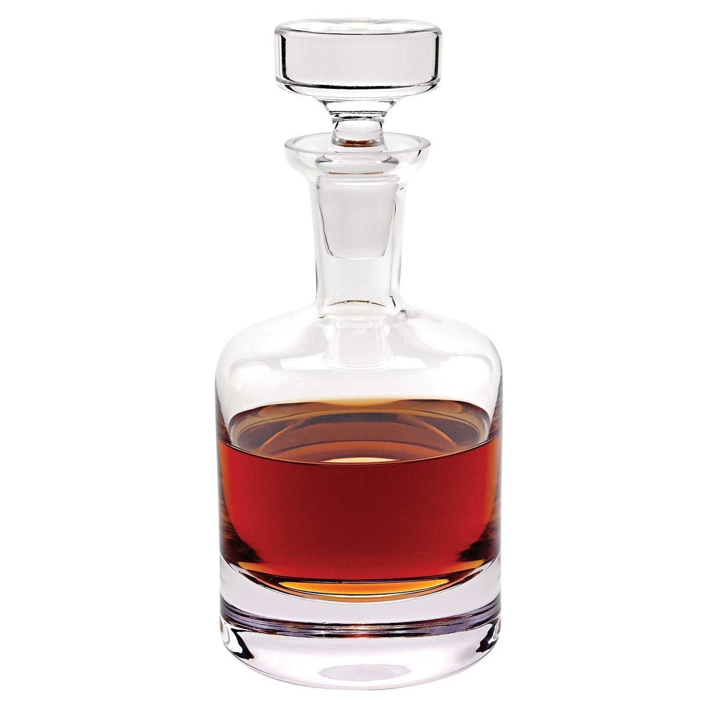 HomeRoots 28 oz Mouth Blown European Crystal Decanter