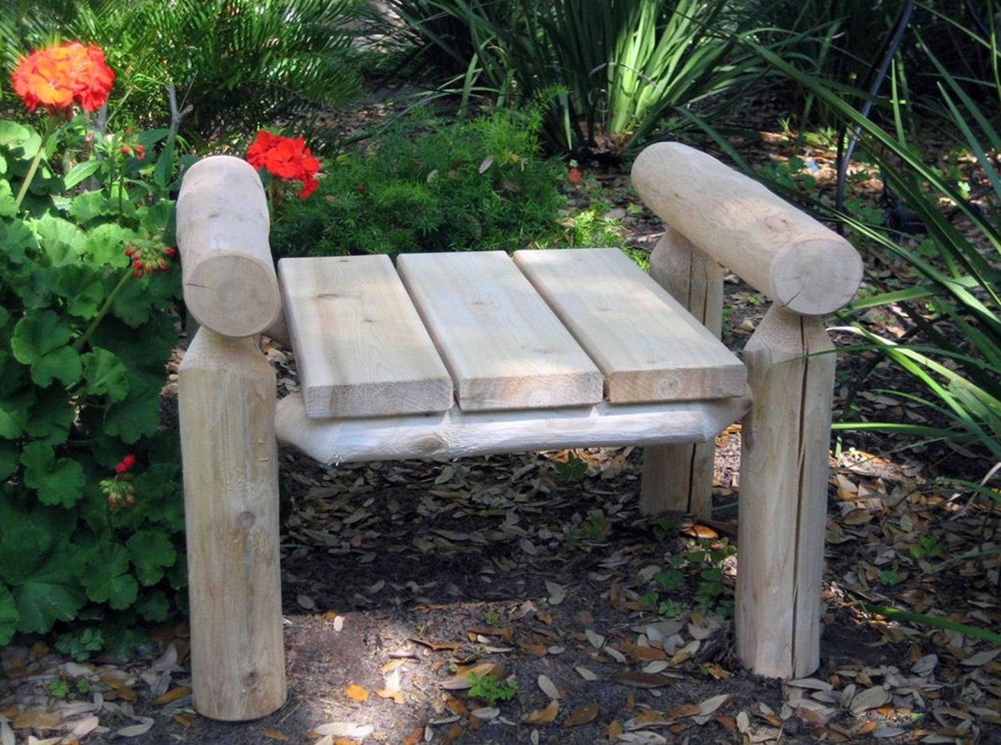 HomeRoots 28" x 20" x 18" Natural Wood Ottoman