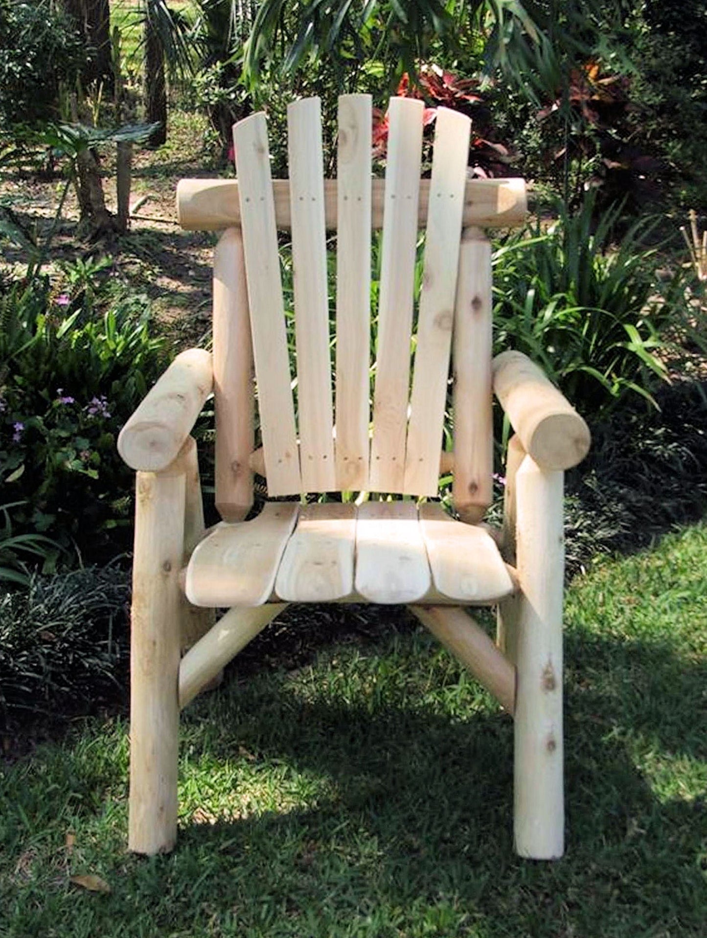 HomeRoots 28" x 26" x 42" Natural Wood Dining Chair