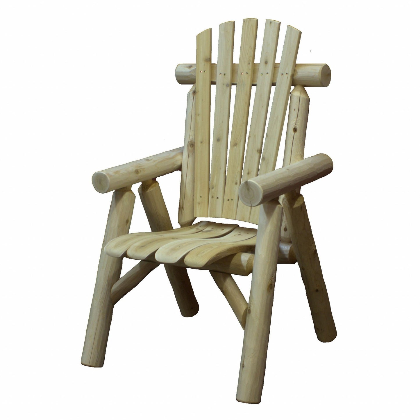 HomeRoots 28" x 26" x 42" Natural Wood Dining Chair