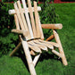 HomeRoots 28" x 30" x 39" Natural Wood Lounge Chair
