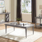 HomeRoots 28" x 50" x 18" Salvaged Natural Wood Coffee Table With Glass Finish