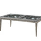 HomeRoots 28" x 50" x 18" Salvaged Natural Wood Coffee Table With Glass Finish