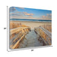 HomeRoots 29" Beach Boardwalk to the Ocean Giclee Wrap Canvas Wall Art