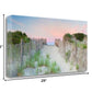 HomeRoots 29" Beach Entrance with Pink Sunset 1 Giclee Wrap Canvas Wall Art