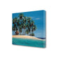 HomeRoots 29" Beach Shack on an Island Giclee Wrap Canvas Wall Art