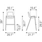 HomeRoots 29" Black And Brown Steel Low Back Bar Height Chairs in Set of Two