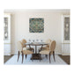 HomeRoots 29" Blue and Aqua Medallion Wood Plank Wall Art