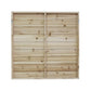 HomeRoots 29" Blue and Aqua Medallion Wood Plank Wall Art