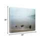 HomeRoots 29" Calming Water's Edge Giclee Wrap Canvas Wall Art