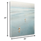 HomeRoots 29" Coastal Two Seagulls on the Beach Giclee Wrap Canvas Wall Art