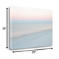 HomeRoots 29" Cotton Candy Beach Sky 3 Giclee Wrap Canvas Wall Art