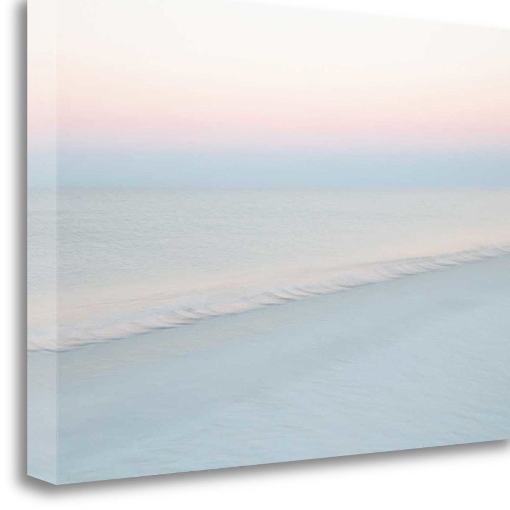HomeRoots 29" Cotton Candy Beach Sky 3 Giclee Wrap Canvas Wall Art