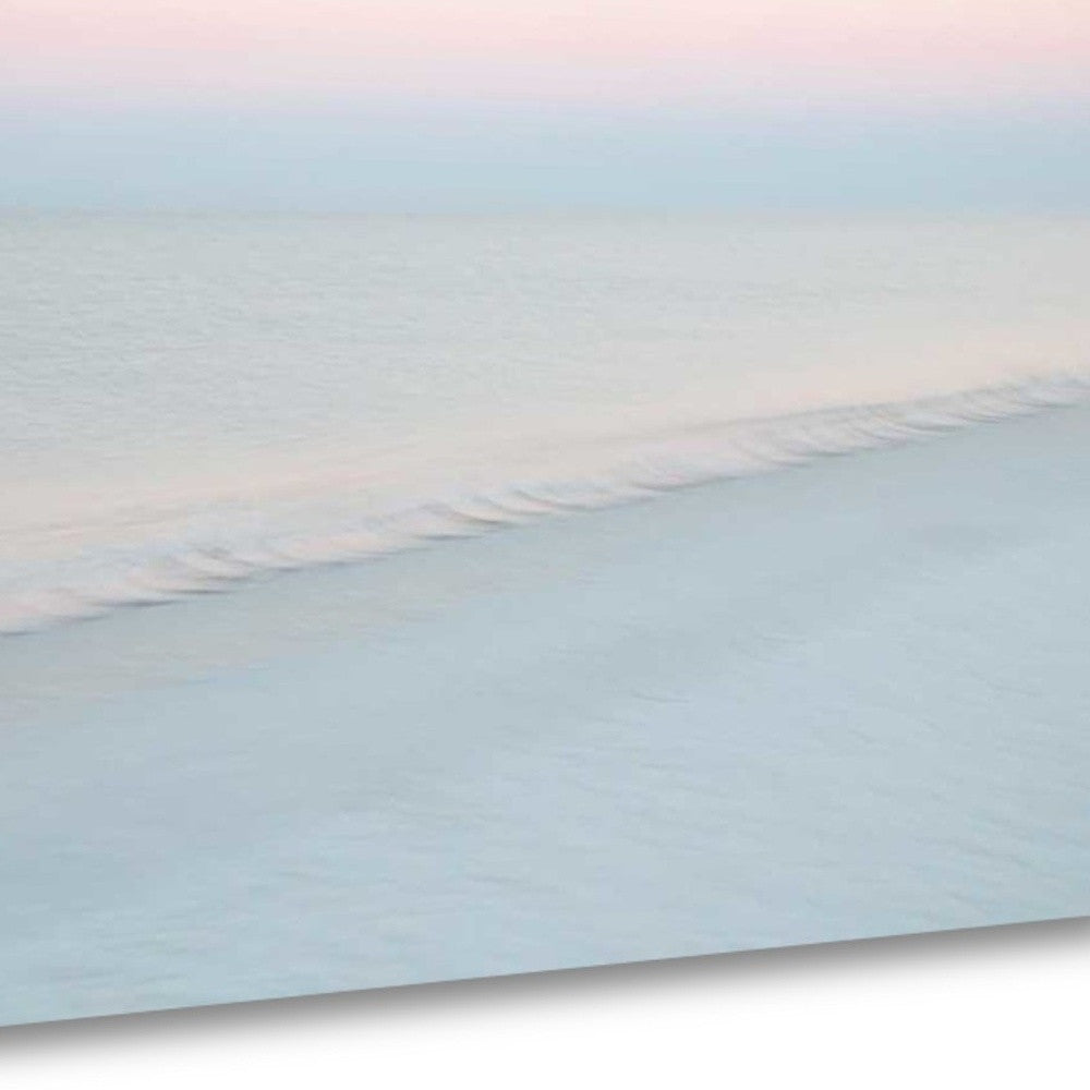 HomeRoots 29" Cotton Candy Beach Sky 3 Giclee Wrap Canvas Wall Art