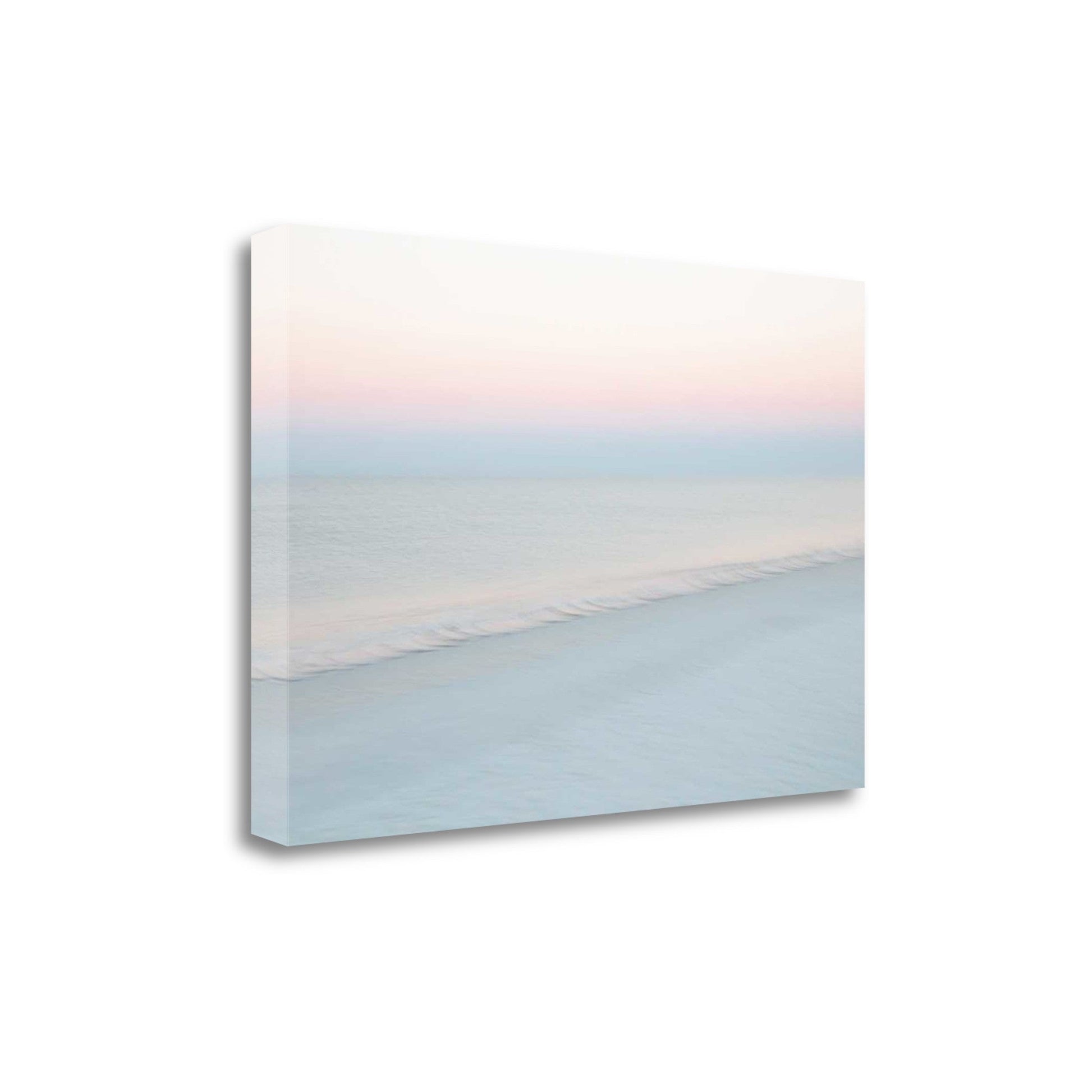 HomeRoots 29" Cotton Candy Beach Sky 3 Giclee Wrap Canvas Wall Art