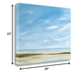 HomeRoots 29" Empty Beach on a Bright Sunny Day Giclee Wrap Canvas Wall Art