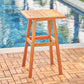 HomeRoots 29" Eucalyptus Slat Wood Outdoor End Table in Natural Finish