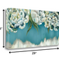 HomeRoots 29" Gleam and Glow Pastel Blooms Giclee Wrap Canvas Wall Art