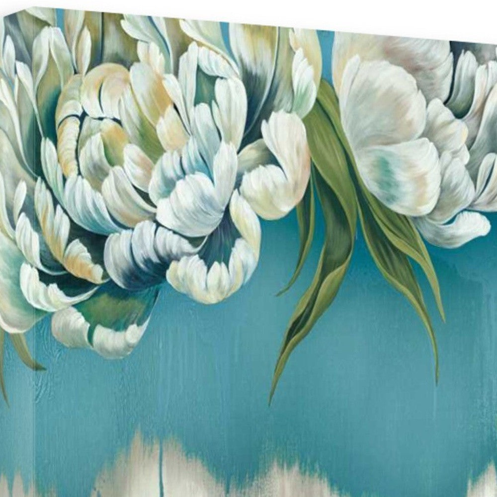 HomeRoots 29" Gleam and Glow Pastel Blooms Giclee Wrap Canvas Wall Art