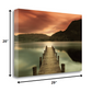 HomeRoots 29" Gorgeous Sunset over the Lake Giclee Wrap Canvas Wall Art