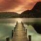 HomeRoots 29" Gorgeous Sunset over the Lake Giclee Wrap Canvas Wall Art