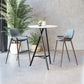 HomeRoots 29" Gray And Brown Steel Low Back Bar Height Chairs in Set of Two