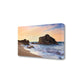 HomeRoots 29" Gushing Waves with Black Ocean Rocks Giclee Wrap Canvas Wall Art
