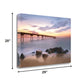 HomeRoots 29" Majestic Coastal Ocean Pier Giclee Wrap Canvas Wall Art