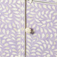 HomeRoots 29" Manufactured Wood Drawer Chest in Purple Finish