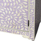 HomeRoots 29" Manufactured Wood Drawer Chest in Purple Finish