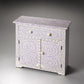 HomeRoots 29" Manufactured Wood Drawer Chest in Purple Finish