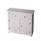 HomeRoots 29" Manufactured Wood Drawer Chest in Purple Finish