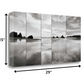 HomeRoots 29" Modern Black and White Beach Giclee Wrap Canvas Wall Art