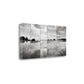 HomeRoots 29" Modern Black and White Beach Giclee Wrap Canvas Wall Art