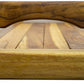 HomeRoots 29" Natural Teak Wood Bath Tray and Seat With Handles