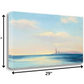 HomeRoots 29" Peaceful Ocean Sunset View 1 Giclee Wrap Canvas Wall