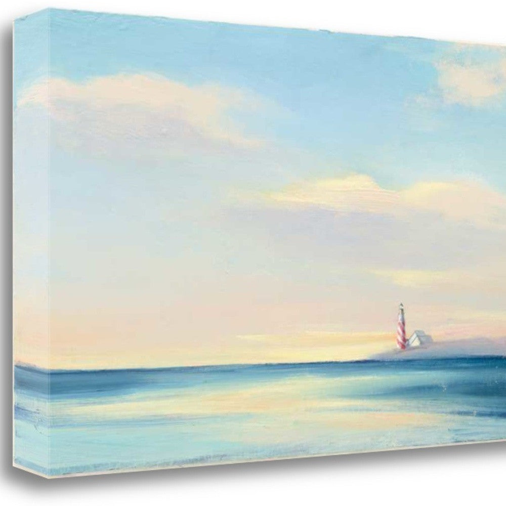 HomeRoots 29" Peaceful Ocean Sunset View 1 Giclee Wrap Canvas Wall