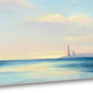 HomeRoots 29" Peaceful Ocean Sunset View 1 Giclee Wrap Canvas Wall