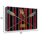 HomeRoots 29" Rowing Team Crest Giclee Wrap Canvas Wall Art