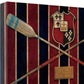 HomeRoots 29" Rowing Team Crest Giclee Wrap Canvas Wall Art