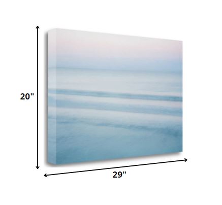 HomeRoots 29" Scenic Blue Waters Giclee Wrap Canvas Wall Art