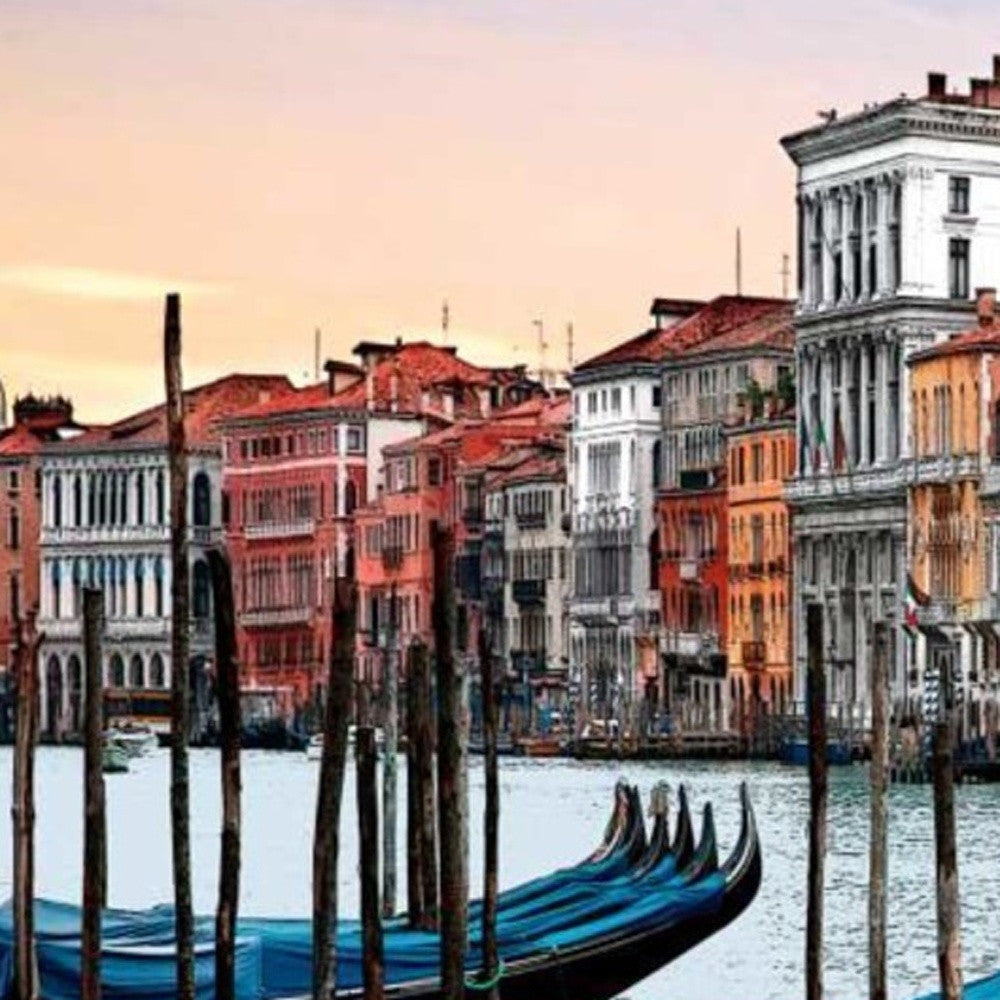 HomeRoots 29" Venice Italy Sunset View 2 Giclee Wrap Canvas Wall