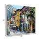 HomeRoots 29" Village Pathway and Colorful Buildings Giclee Wrap Canvas Wall Art