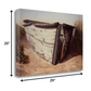 HomeRoots 29" Vintage Fishing Single White Boat Giclee Wrap Canvas Wall Art