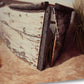 HomeRoots 29" Vintage Fishing Single White Boat Giclee Wrap Canvas Wall Art