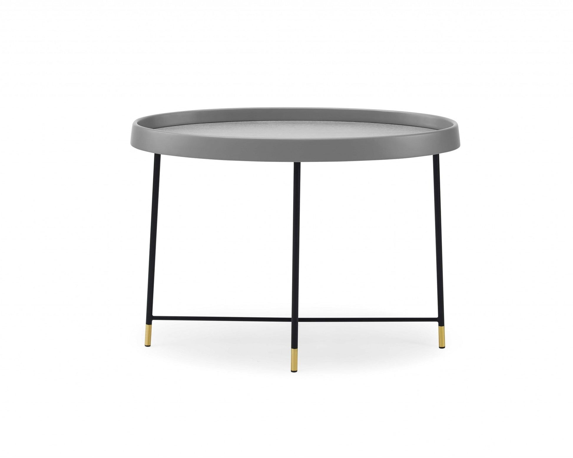 HomeRoots 29.5" x 16" x 21" Black Metal Side Table