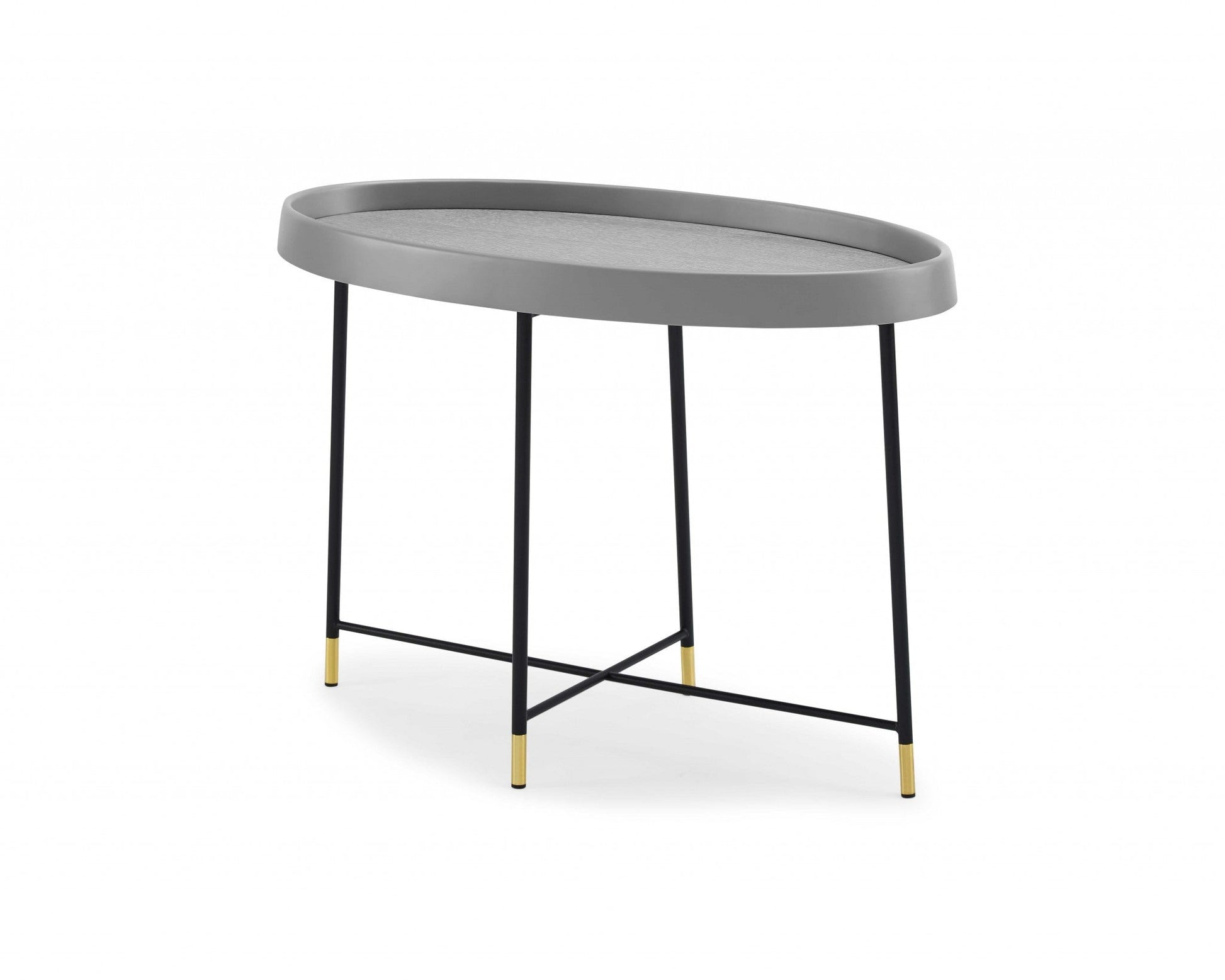 HomeRoots 29.5" x 16" x 21" Black Metal Side Table